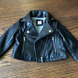 Gap Faux-Leather Biker Jacket
